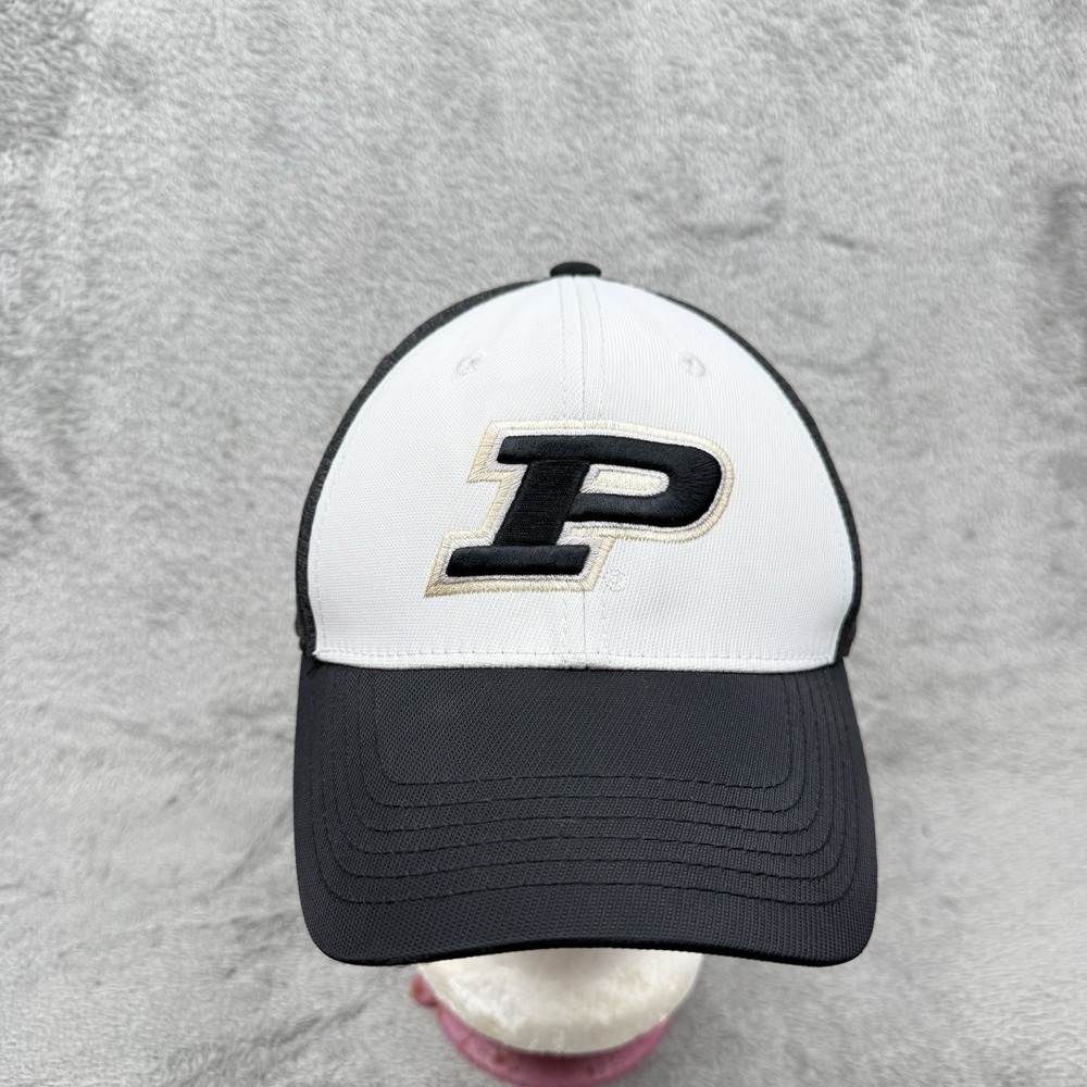 Purdue Boilermakers Hat O/S Adjustable Captivating Headwear Nylon Stretch Logo